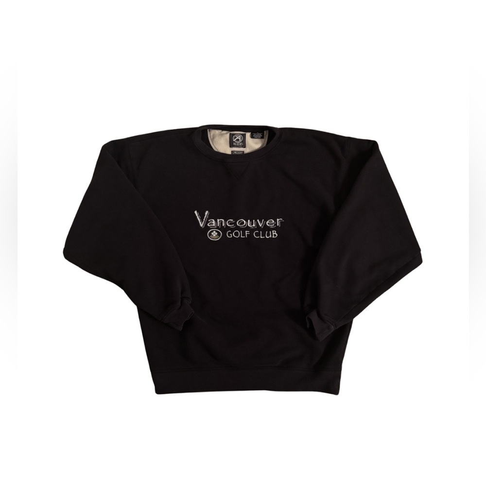 Vintage 90’s « Vancouver Golf Club » Black Crewneck Sweater